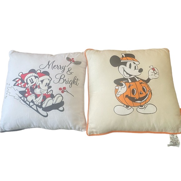 Disney Other - Disney Halloween and Christmas pillows